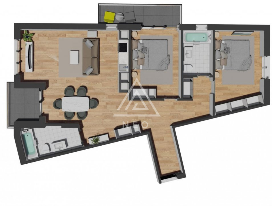 Apartament cu 3 camere in bloc nou ! 6