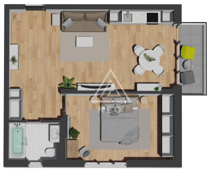 Apartament calitativ cu 2 camere de vanzare, in bloc nou ! 4
