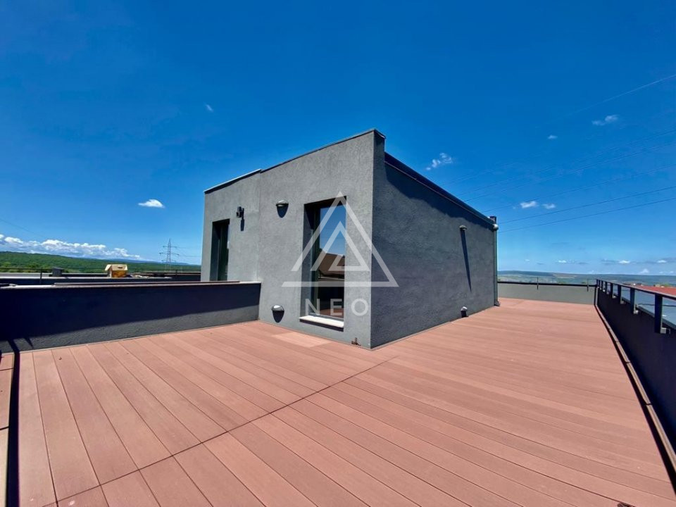 Duplex la cheie cu priveliste peste Cluj-Napoca - terasa pe acoperis - gradina 14