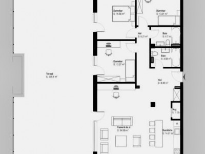 Apartament tip penthouse de vanzare cu 4 camere | in zona VIVO | semifinisat