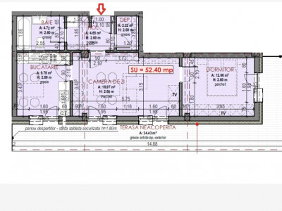 Apartament finisat de vânzare | cu  2 camere | Florești | Zona Tera